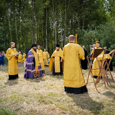 Епископ Городецкий и Ветлужский Парамон посетил торжественное мероприятие, посвященное празднику первого снопа в с. Строчково