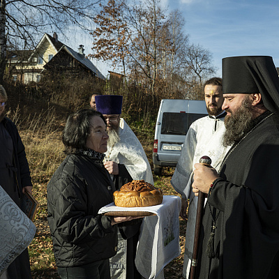 Епископ Городецкий и Ветлужский Парамон совершил освящение часовенного столба в д. Речная