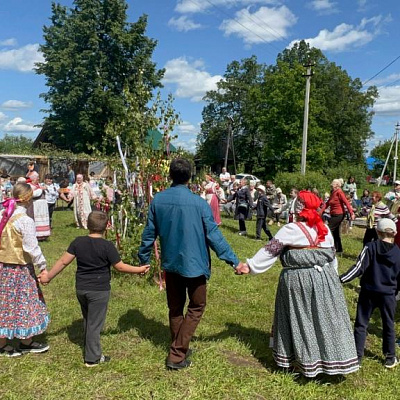 Праздник Троицы в д. Богоявление