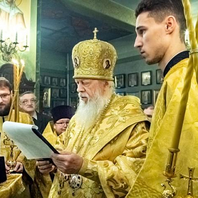 В день Обрезания Господня епископ Городецкий и Ветлужский Августин совершил Божественную литургию в Феодоровском кафедральном соборе