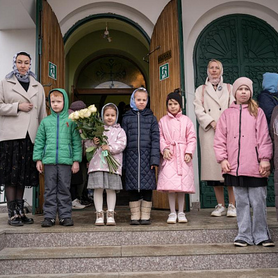 В праздник Благовещения Пресвятой Богородицы епископ Городецкий и Ветлужский Парамон совершил Божественную литургию в храме Пресвятой Живоначальной Троицы г. Заволжье